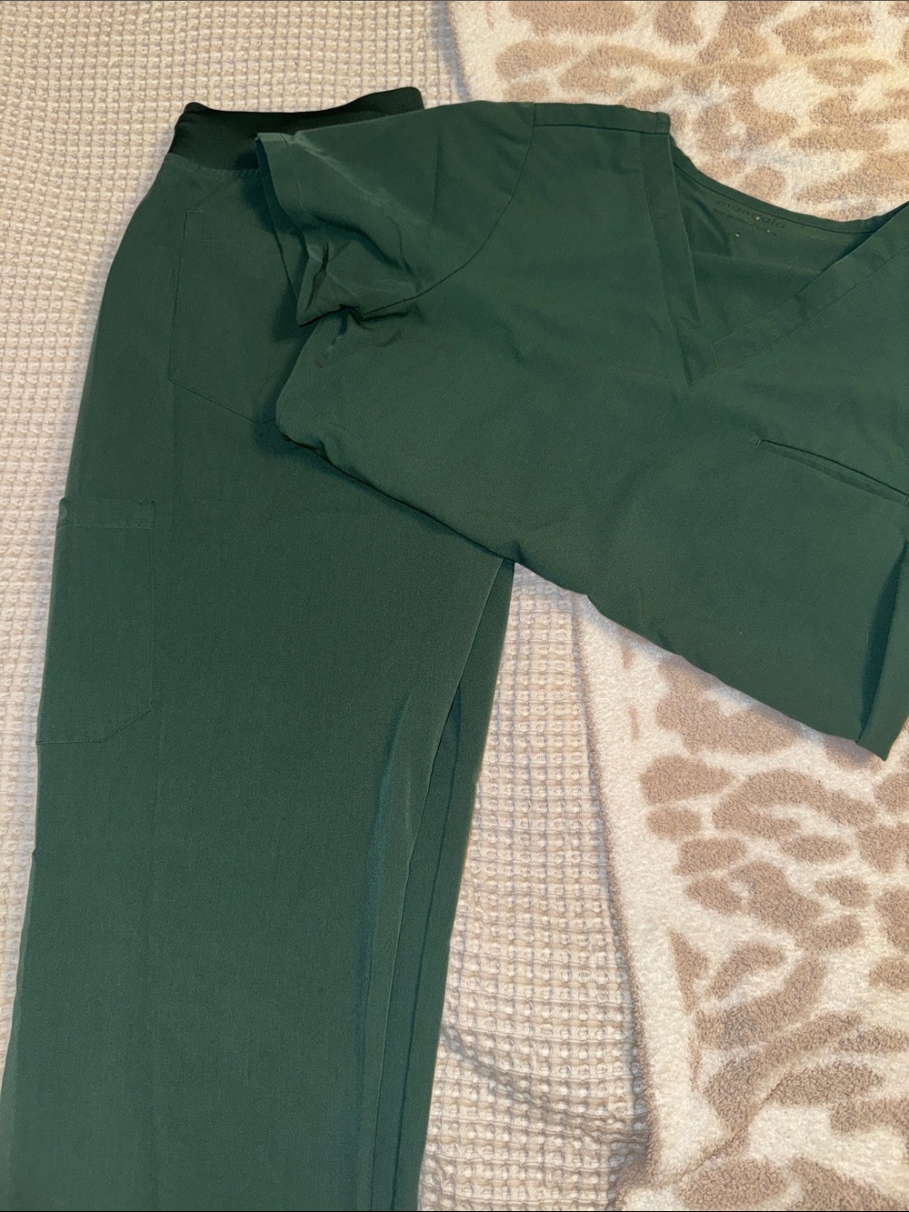 Women’s Dark Green Utility Scrub Set